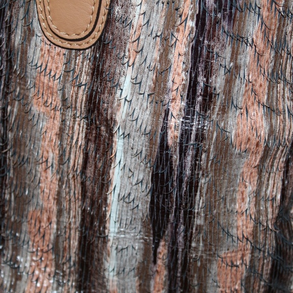 Abro Leather made in Romania Ostrich style satchel - Picture 4 of 11